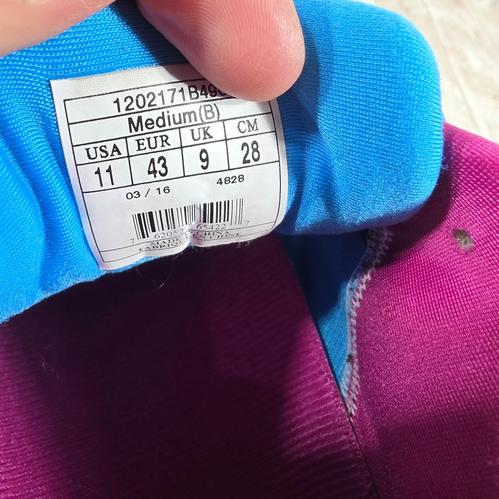 Brooks Glycerin 14 Womens Running Shoes Blue Pink Purple 1202171B490 Size 11 - Picture 6 of 8